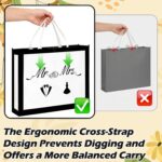 An extra-large white non-woven fabric gift bag featuring "Mr & Mrs" letter print and integrated handles.